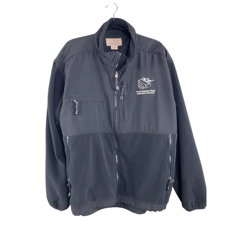 Colorado Timberline Mens Fleece Jacket XL Cook Nuclear Plant Leadership Black